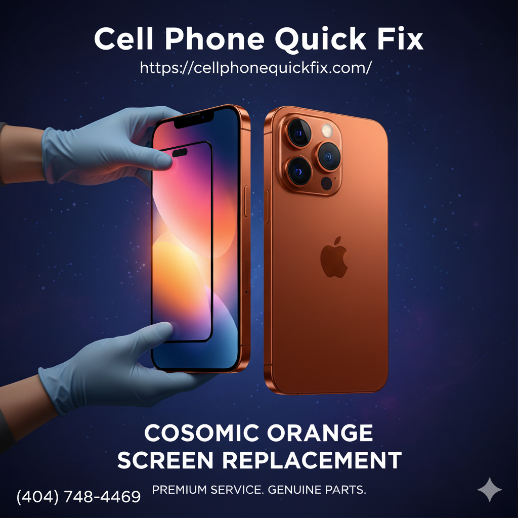 iPhone 17 Pro Max Cosmic Orange screen replacement
