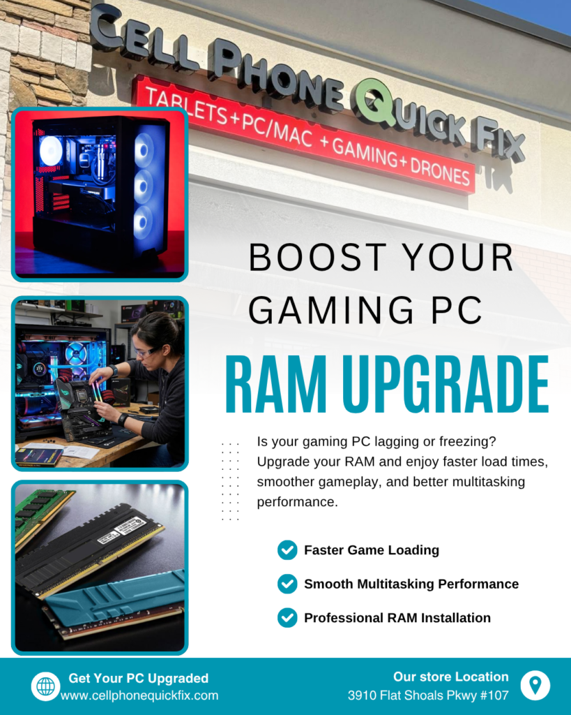 RAM upgrade service in Decatur GA