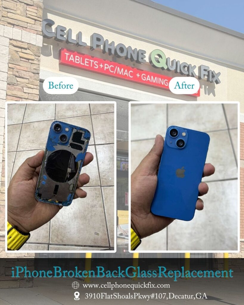 iPhone Broken Back Glass Replacement