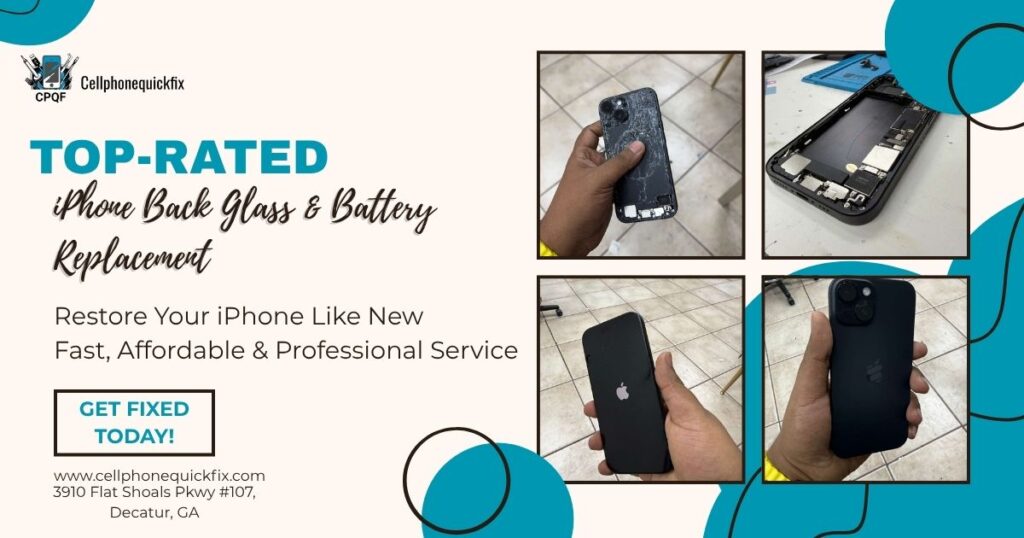 iPhone Back Glass & Battery Replacement in Decatur