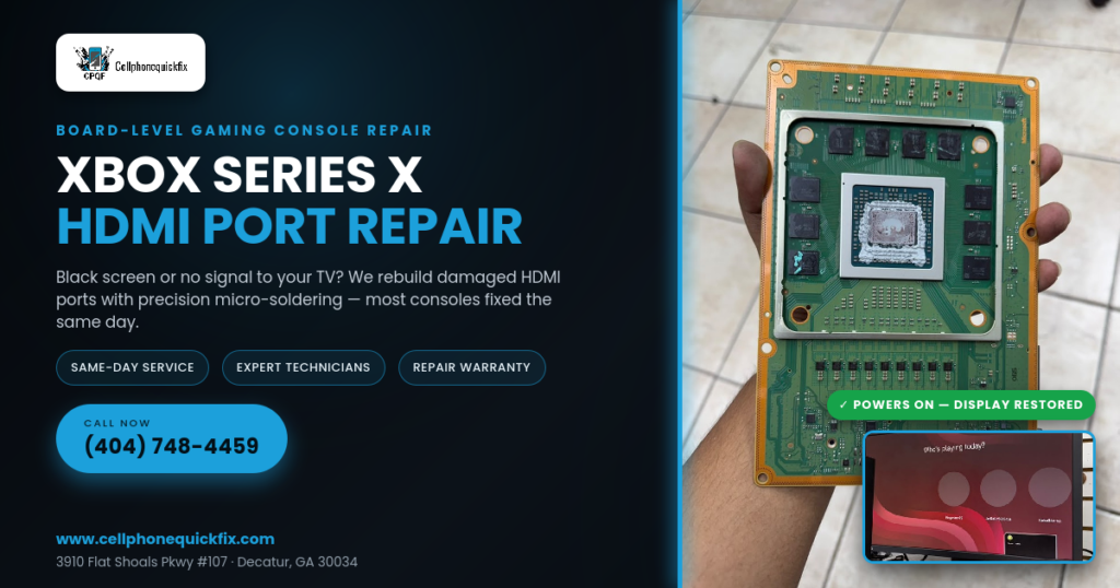 Xbox Series X HDMI Port Repair in Decatur